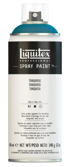 Farba akrylowa w spray'u - Liquitex - Turquoise, 400 ml