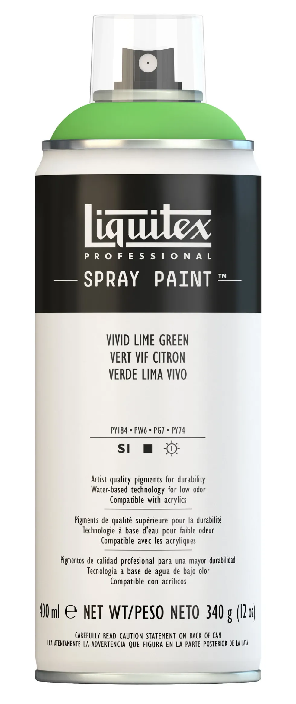 Farba akrylowa w spray'u - Liquitex - Vivid Lime Green, 400 ml