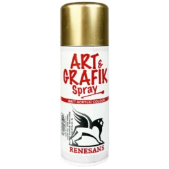Farba akrylowa w sprayu metaliczna - Renesans - blade złoto, 200 ml