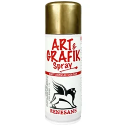 Farba akrylowa w sprayu metaliczna - Renesans - złoto chromowane, 200 ml