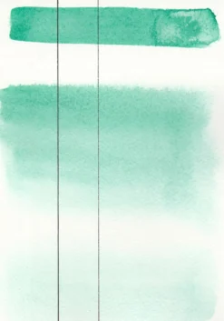 Farba akwarelowa Aquarius - Roman Szmal - 339, Zieleń szmaragdowa (Viridian), kostka