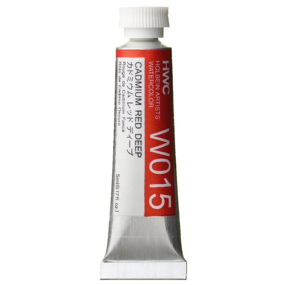 Farba akwarelowa Artists’ Watercolor - Holbein - Cadmium Red Deep, 5 ml