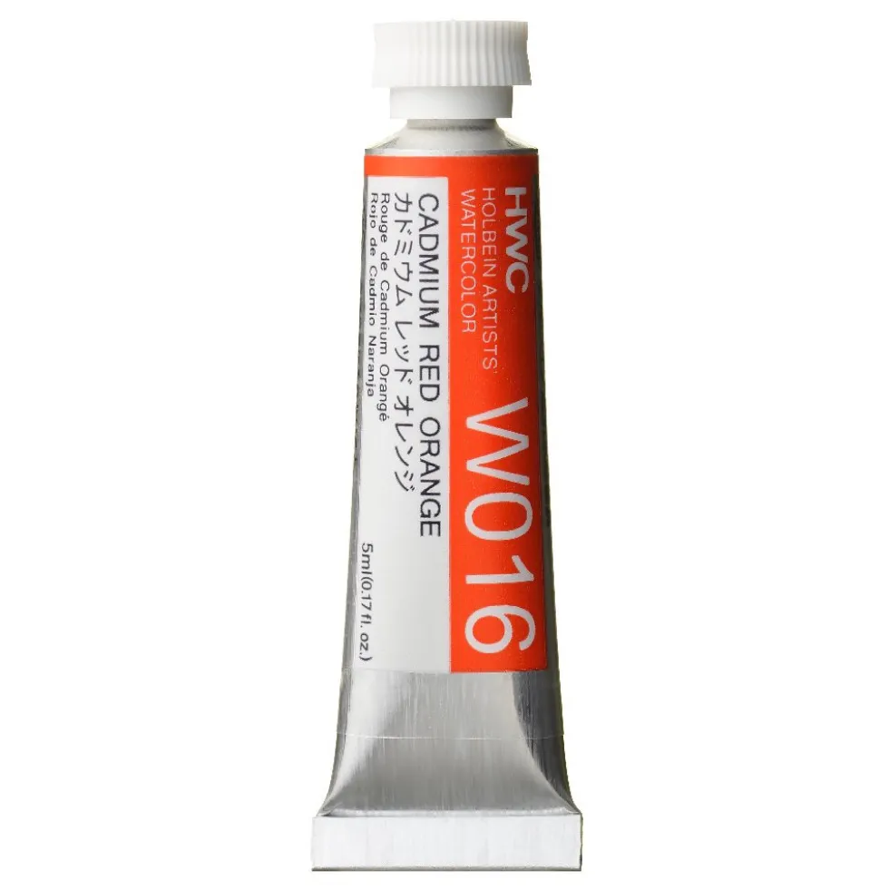 Farba akwarelowa Artists’ Watercolor - Holbein - Cadmium Red Orange, 5 ml