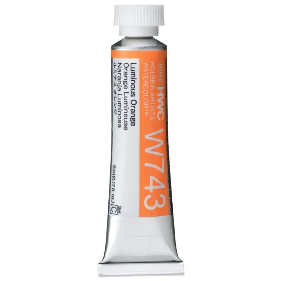 Farba akwarelowa Artists’ Watercolor - Holbein - Luminous Orange, 5 ml
