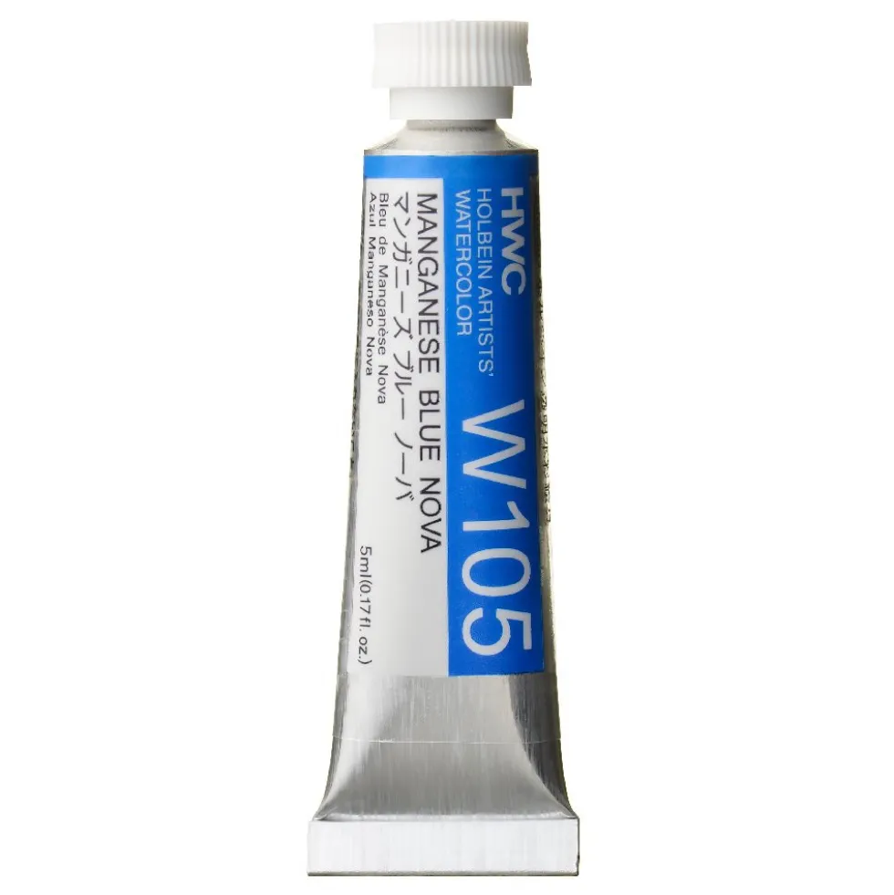 Farba akwarelowa Artists’ Watercolor - Holbein - Manganese Blue Nova, 5 ml