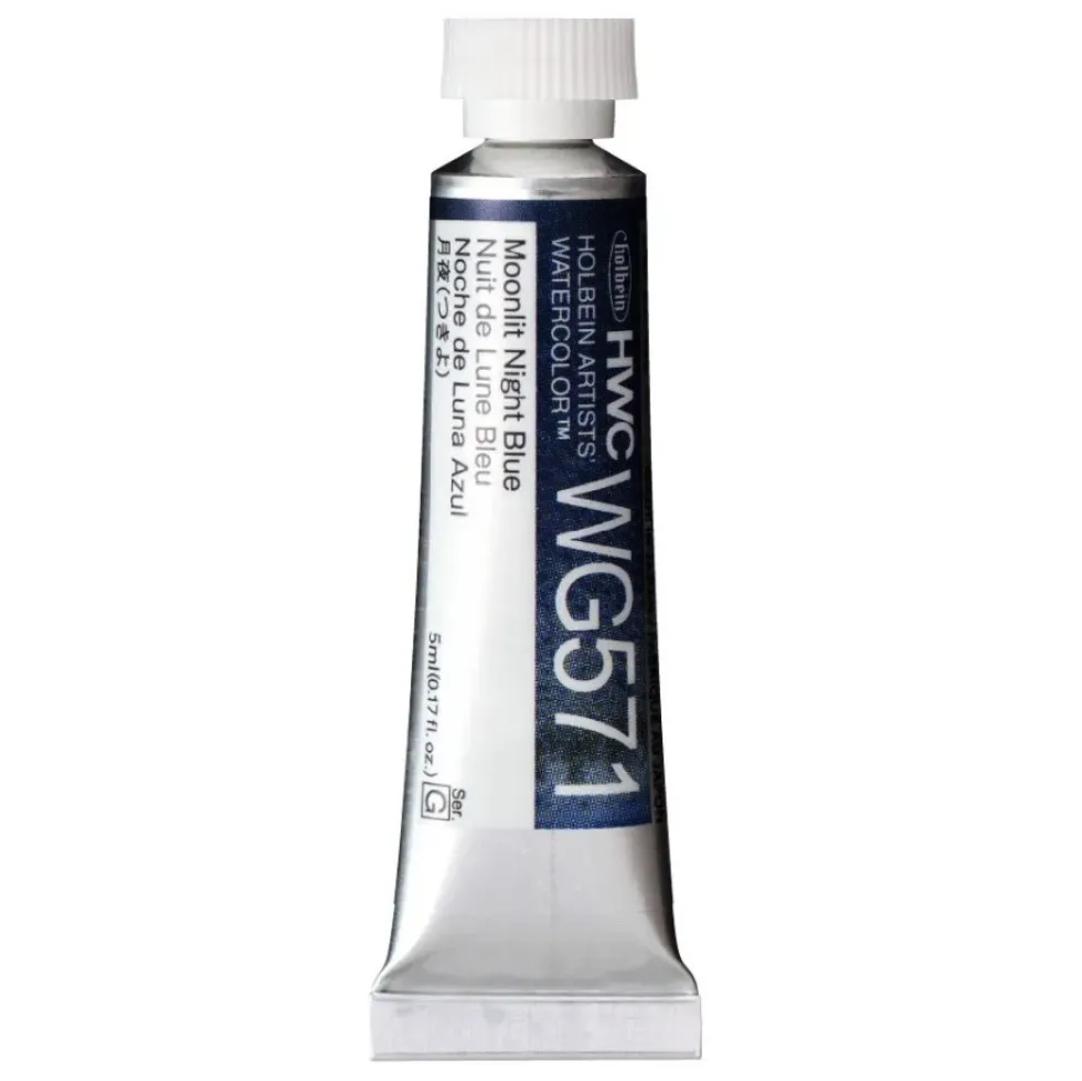 Farba akwarelowa Artists’ Watercolor - Holbein - Moonlit Night Blue, 5 ml