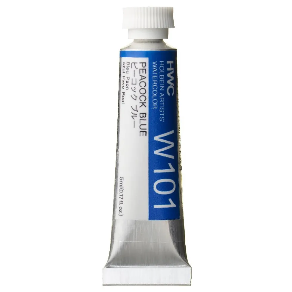Farba akwarelowa Artists’ Watercolor - Holbein - Peacock Blue, 5 ml