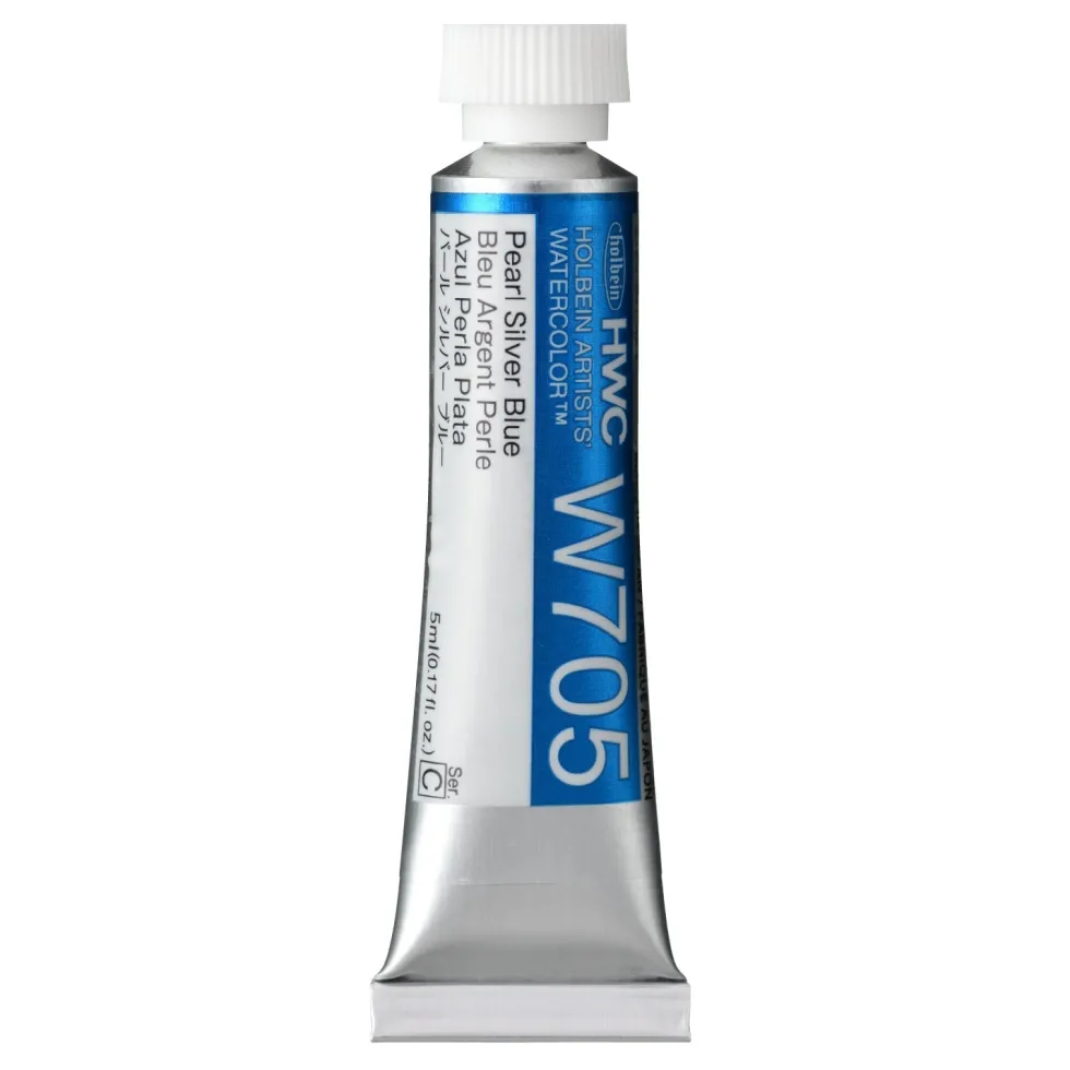 Farba akwarelowa Artists’ Watercolor - Holbein - Pearl Silver Blue 5 ml