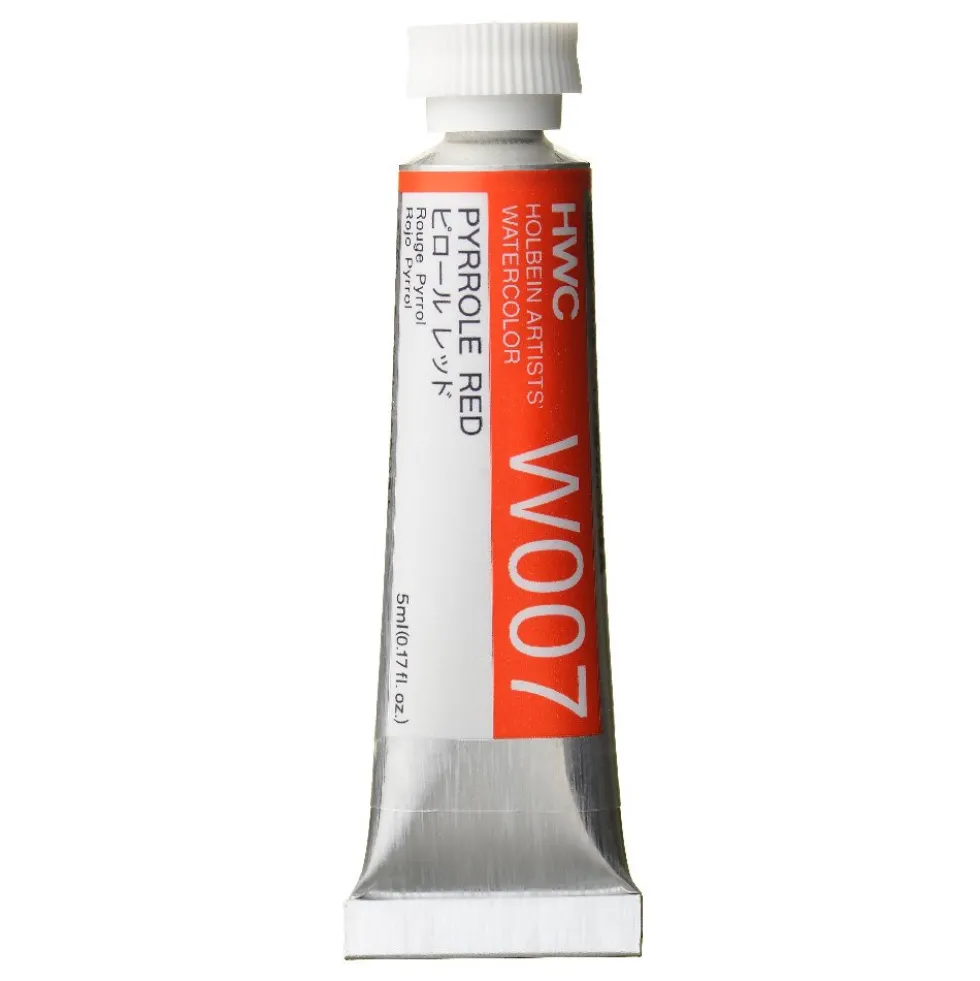 Farba akwarelowa Artists’ Watercolor - Holbein - Pyrrole Red, 5 ml