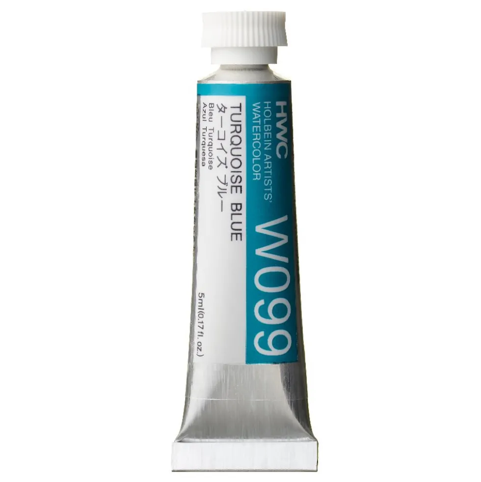 Farba akwarelowa Artists’ Watercolor - Holbein - Turquoise Blue, 5 ml