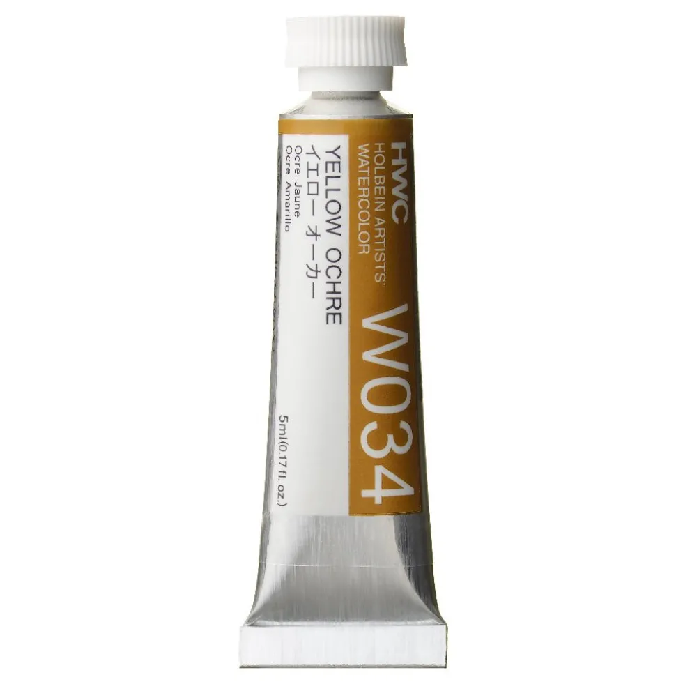 Farba akwarelowa Artists’ Watercolor - Holbein - Yellow Ochre, 5 ml