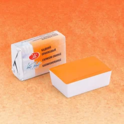 Farba akwarelowa Białe Noce - St. Petersburg - Cadmium Orange, kostka
