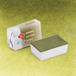 Farba akwarelowa Białe Noce - St. Petersburg - Olive Green, kostka