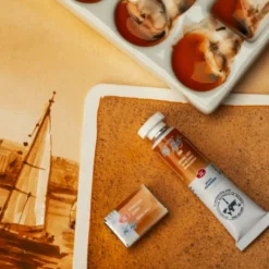 Farba akwarelowa Białe Noce - St. Petersburg - Orange Mist, kostka
