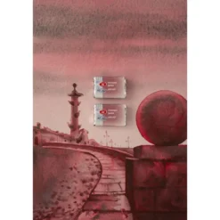Farba akwarelowa Białe Noce - St. Petersburg - Ruby Mist, kostka