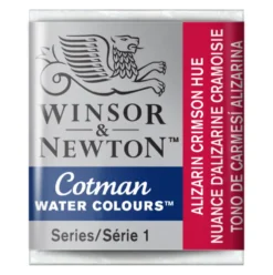 Farba akwarelowa Cotman - Winsor & Newton - Alizarin Crimson Hue, półkostka
