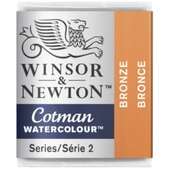 Farba akwarelowa Cotman - Winsor & Newton - Bronze, półkostka