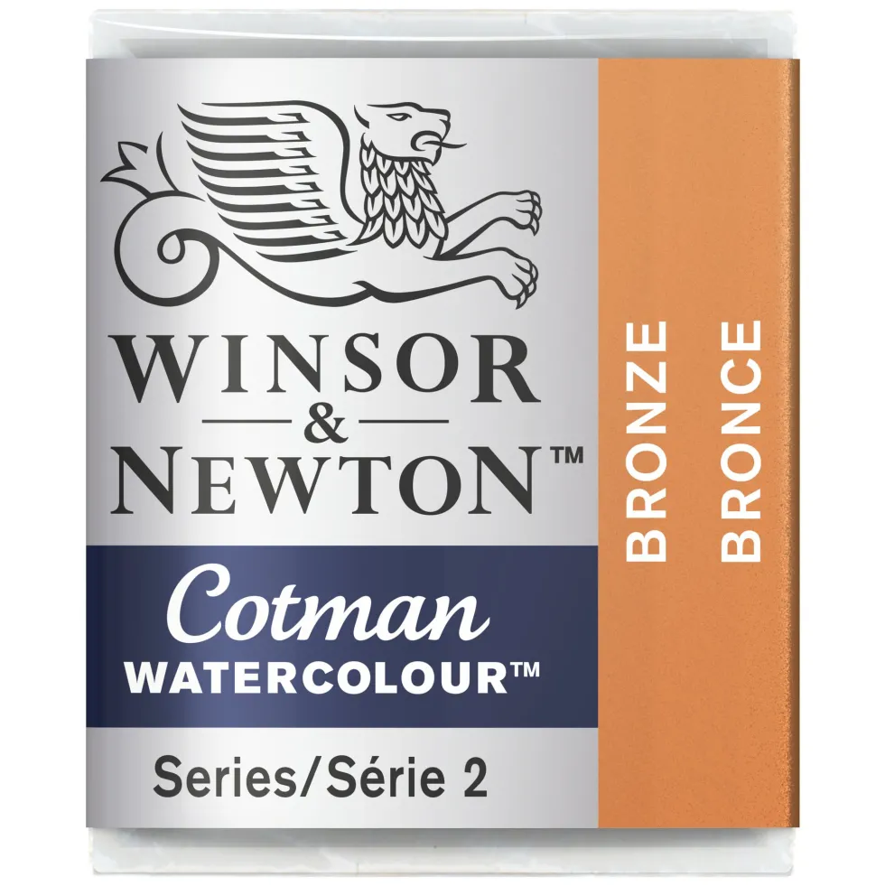 Farba akwarelowa Cotman - Winsor & Newton - Bronze, półkostka