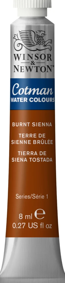Farba akwarelowa Cotman - Winsor & Newton - Burnt Sienna, 8 ml