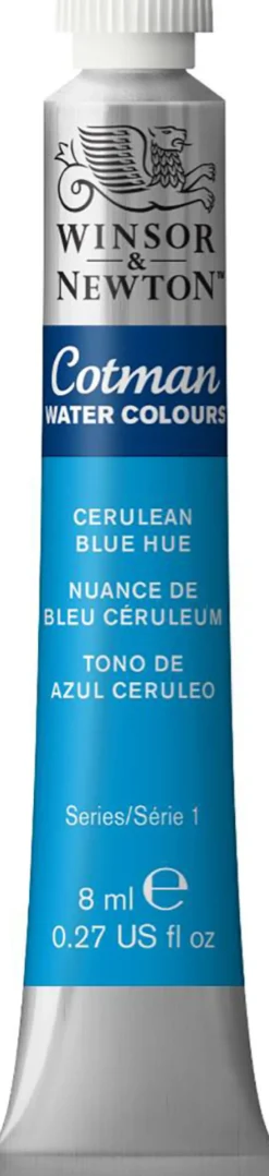 Farba akwarelowa Cotman - Winsor & Newton - Cerulean Blue Hue, 8 ml