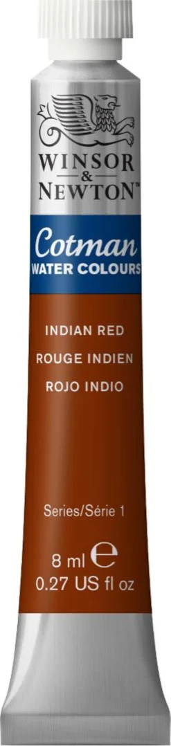 Farba akwarelowa Cotman - Winsor & Newton - Indian Red, 8 ml