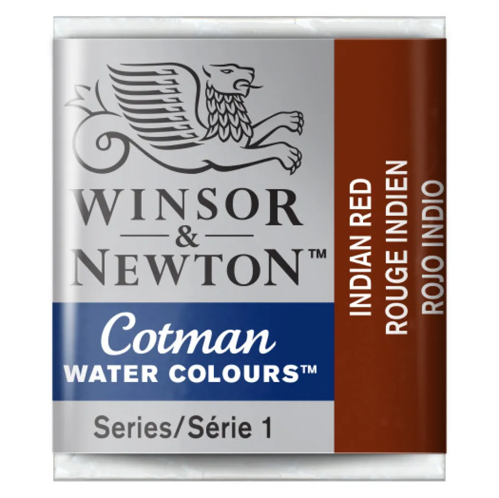 Farba akwarelowa Cotman - Winsor & Newton - Indian Red, półkostka