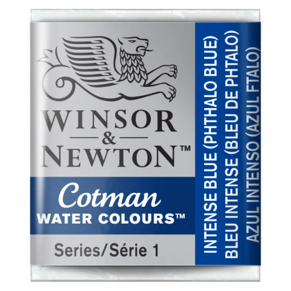 Farba akwarelowa Cotman - Winsor & Newton - Intense Blue, półkostka
