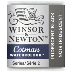 Farba akwarelowa Cotman - Winsor & Newton - Iridescent Black, półkostka
