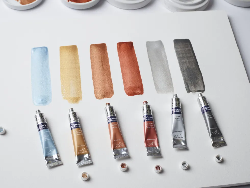 Farba akwarelowa Cotman - Winsor & Newton - Iridescent Blue, 8 ml