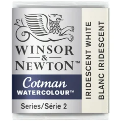 Farba akwarelowa Cotman - Winsor & Newton - Iridescent White, półkostka
