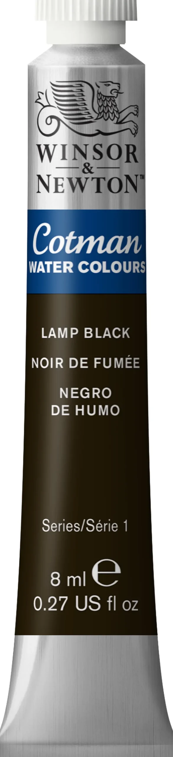 Farba akwarelowa Cotman - Winsor & Newton - Lamp Black, 8 ml
