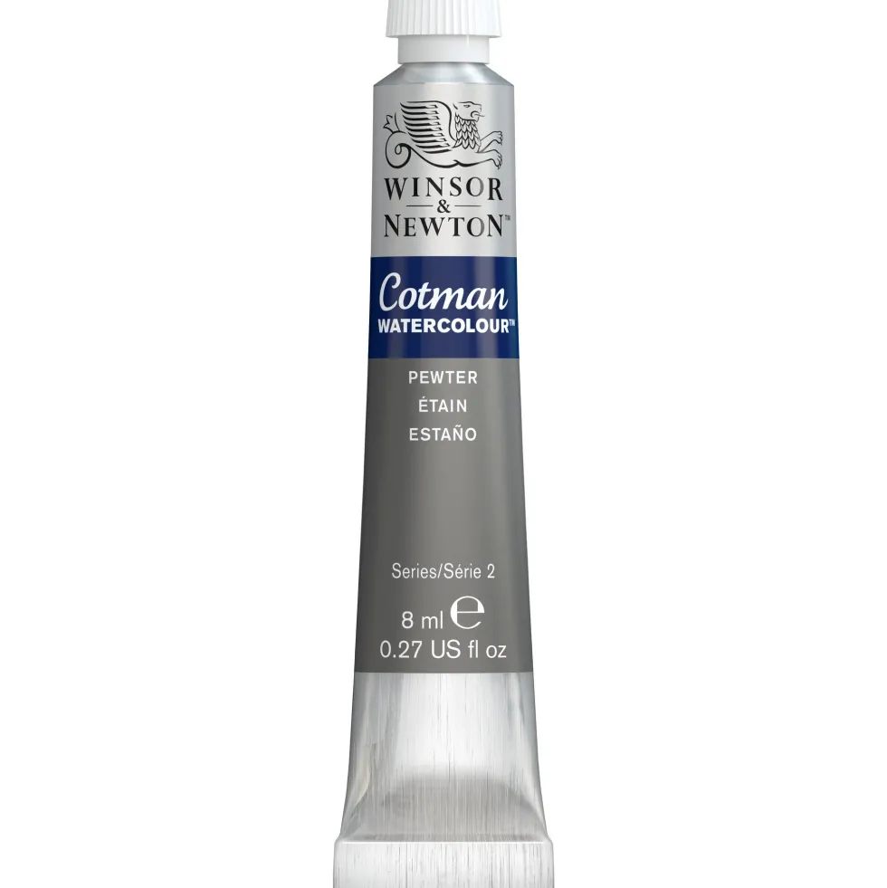 Farba akwarelowa Cotman - Winsor & Newton - Pewter, 8 ml