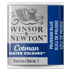 Farba akwarelowa Cotman - Winsor & Newton - Prussian Blue, półkostka