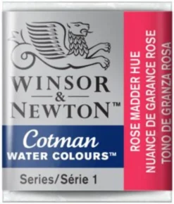 Farba akwarelowa Cotman - Winsor & Newton - Rose Madder, półkostka