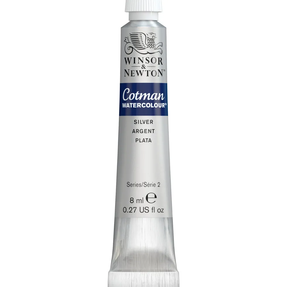 Farba akwarelowa Cotman - Winsor & Newton - Silver, 8 ml