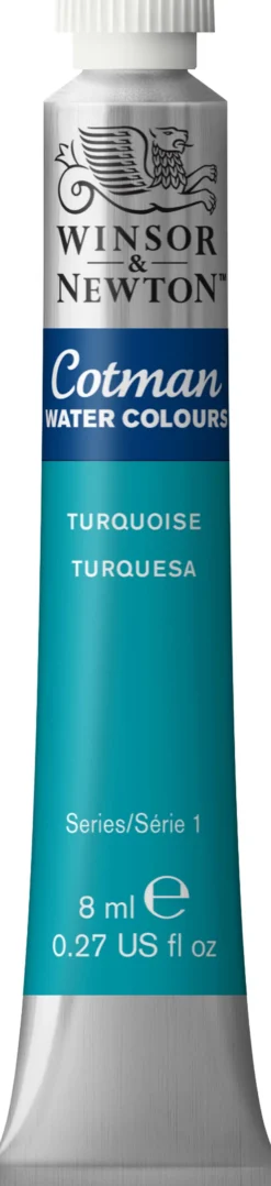 Farba akwarelowa Cotman - Winsor & Newton - Turquoise, 8 ml