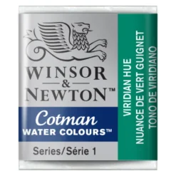 Farba akwarelowa Cotman - Winsor & Newton - Viridian Hue, półkostka