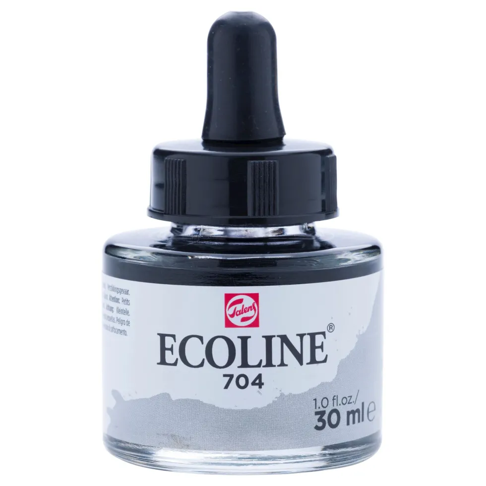 Farba akwarelowa Ecoline - Talens - Grey, 30 ml