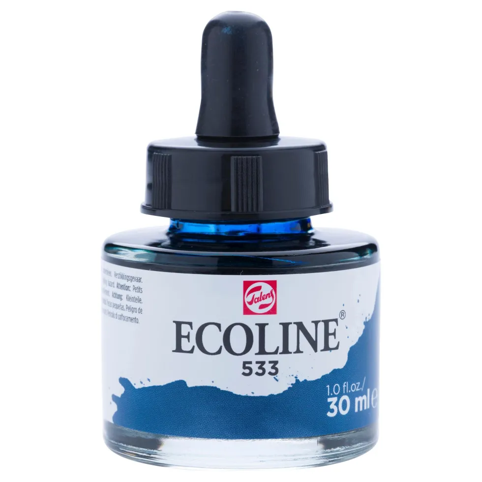 Farba akwarelowa Ecoline - Talens - Indigo, 30 ml