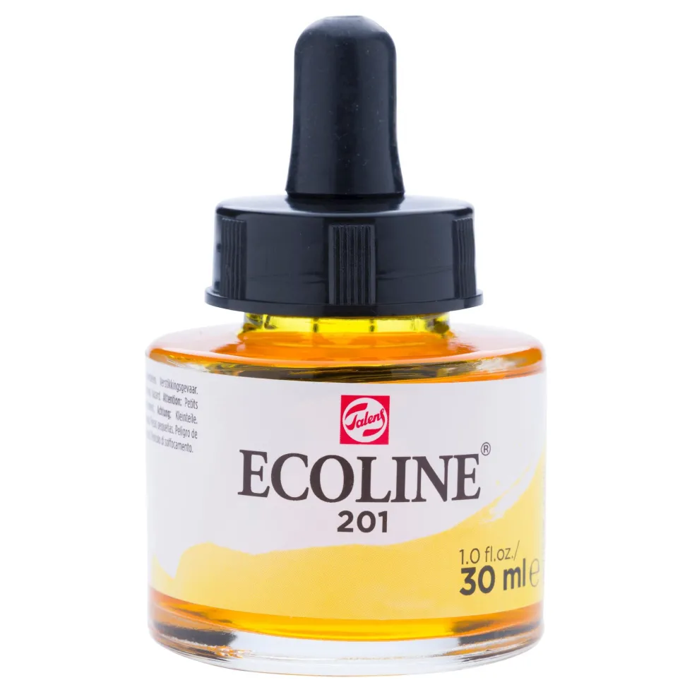 Farba akwarelowa Ecoline - Talens - Light Yellow, 30 ml