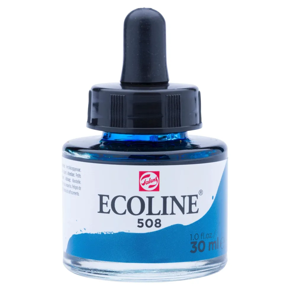 Farba akwarelowa Ecoline - Talens - Prussian Blue, 30 ml