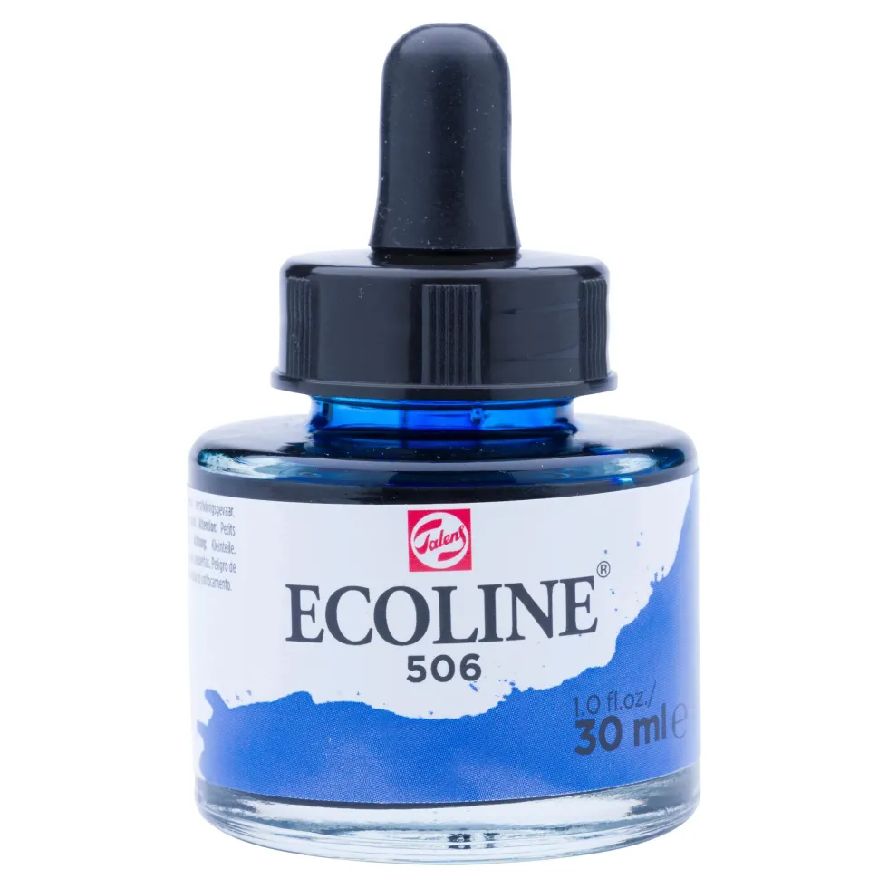 Farba akwarelowa Ecoline - Talens - Ultramarine Deep, 30 ml