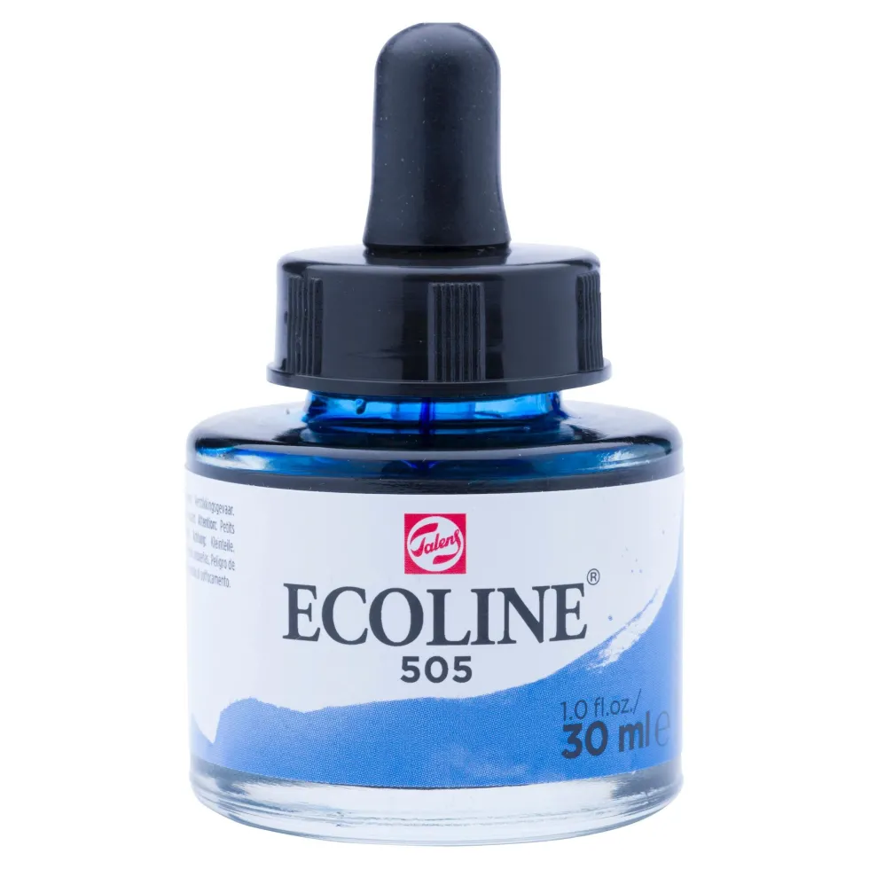 Farba akwarelowa Ecoline - Talens - Ultramarine Light, 30 ml