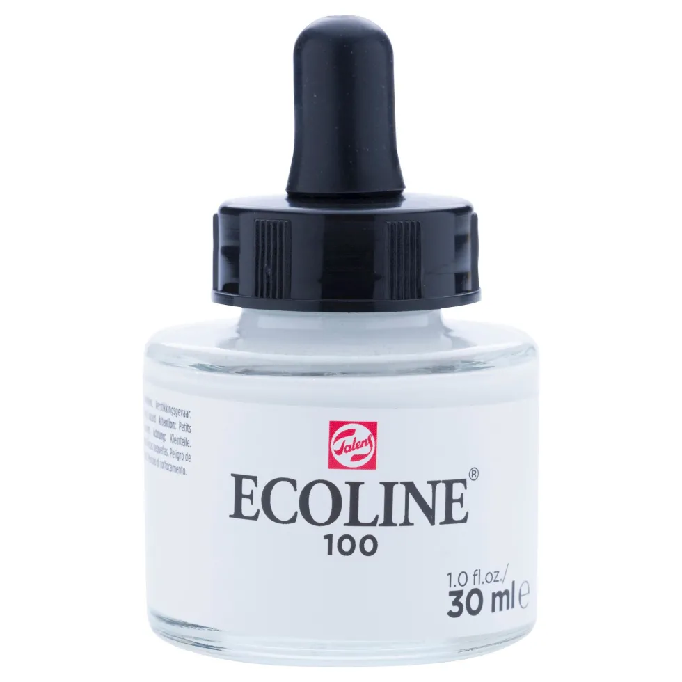 Farba akwarelowa Ecoline - Talens - White, 30 ml