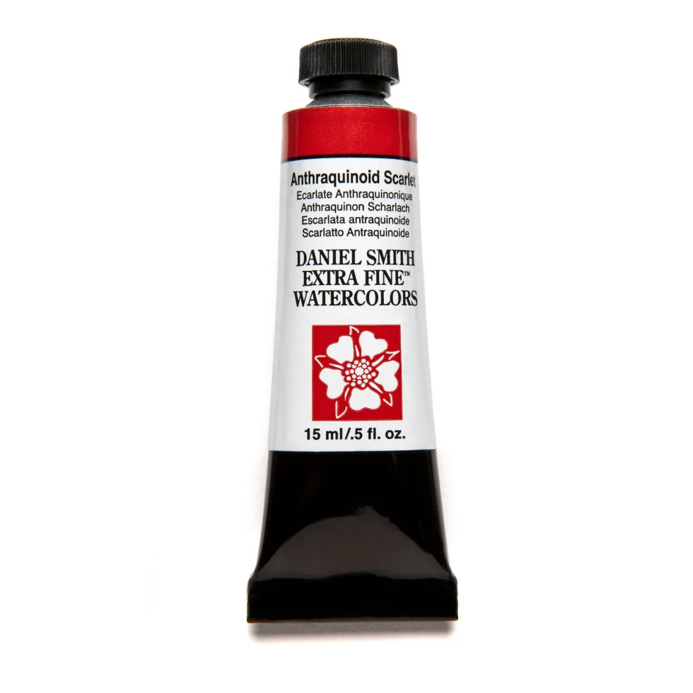 Farba akwarelowa Extra Fine - Daniel Smith - Anthraquinoid Scarlet, 15 ml
