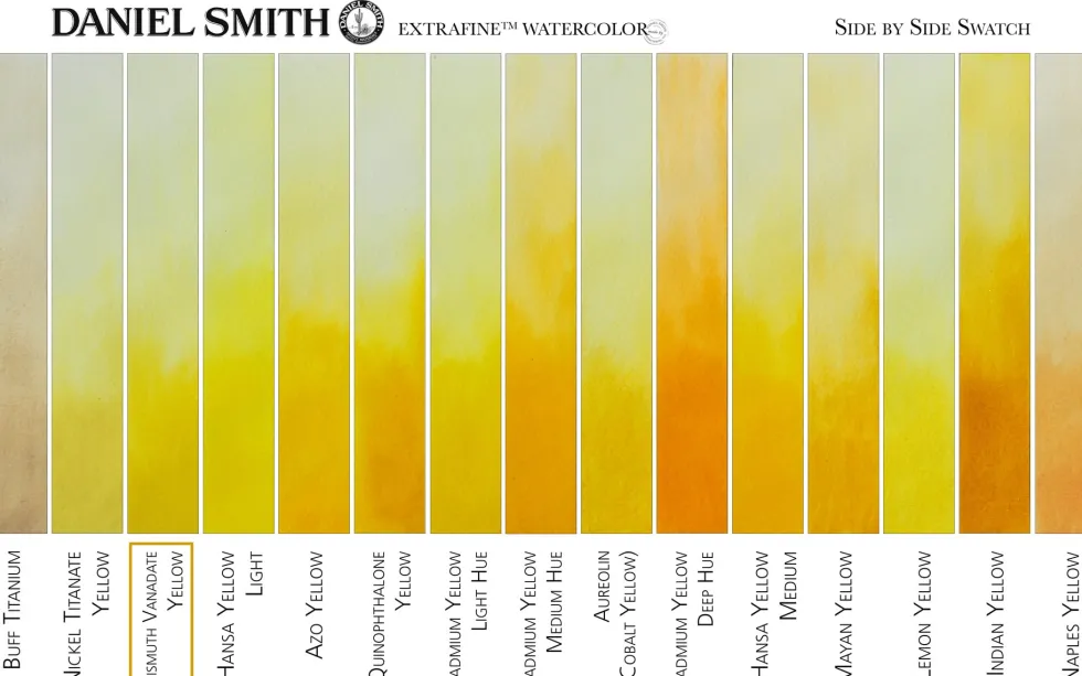 Farba akwarelowa Extra Fine - Daniel Smith - Bismuth Vanadate Yellow, 5 ml