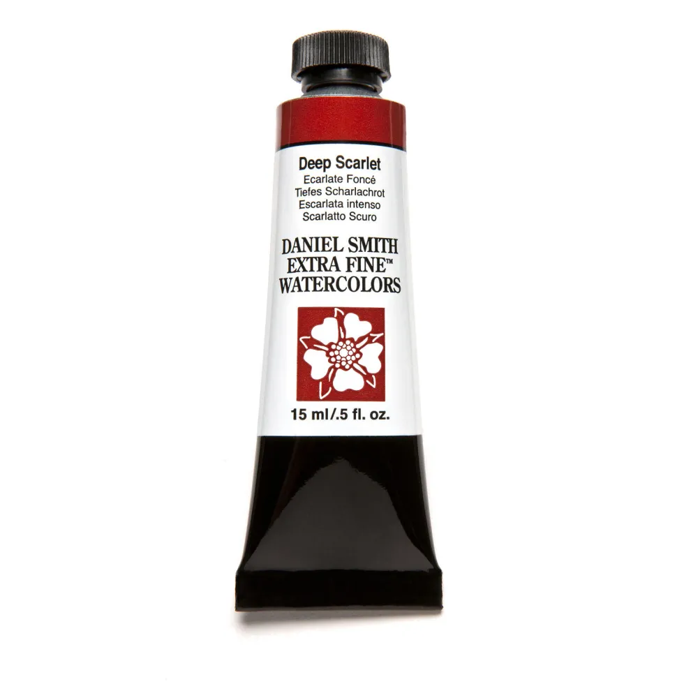 Farba akwarelowa Extra Fine - Daniel Smith - Deep Scarlet, 15 ml