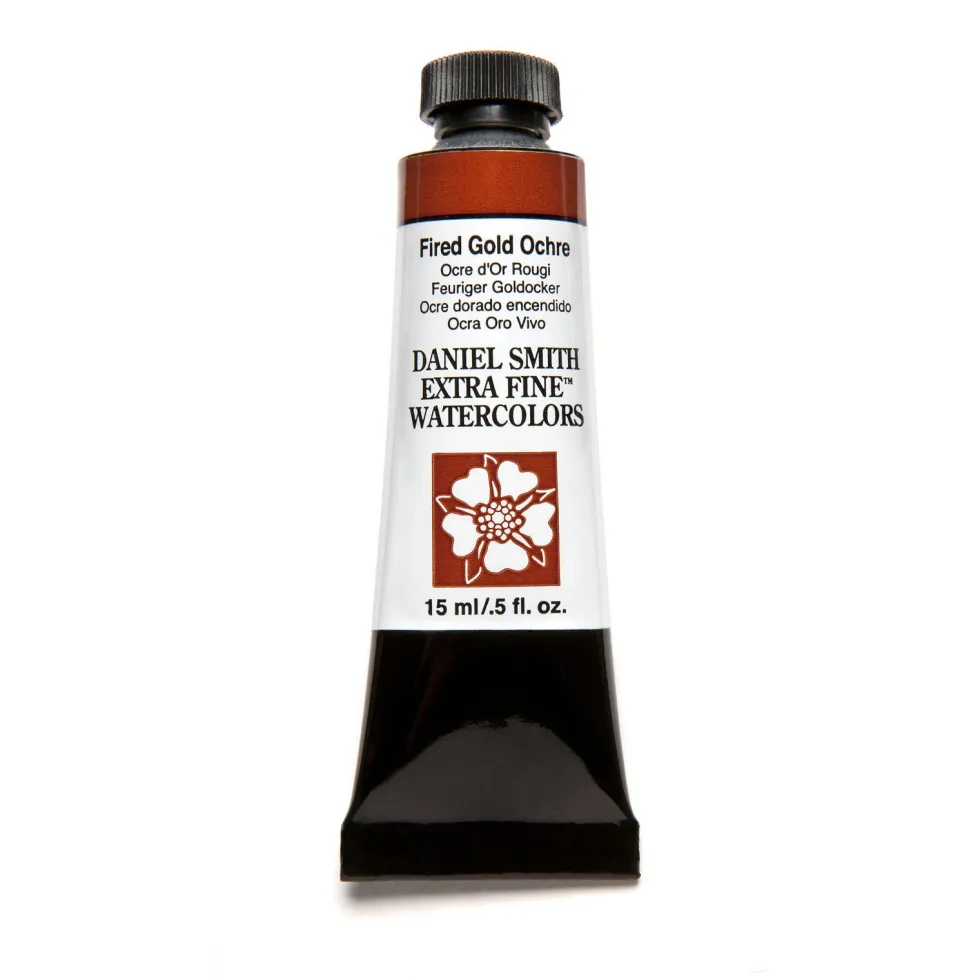 Farba akwarelowa Extra Fine - Daniel Smith - Fired Gold Ochre, 15 ml