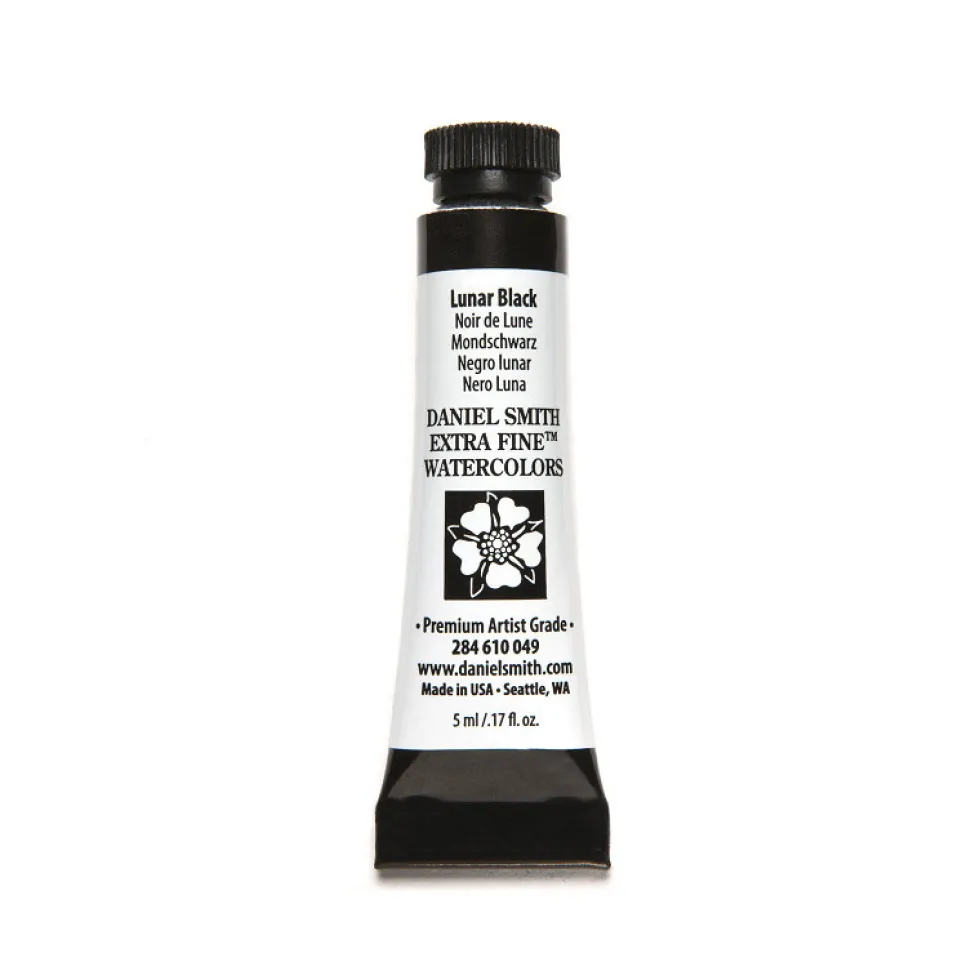 Farba akwarelowa Extra Fine - Daniel Smith - Lunar Black, 5 ml