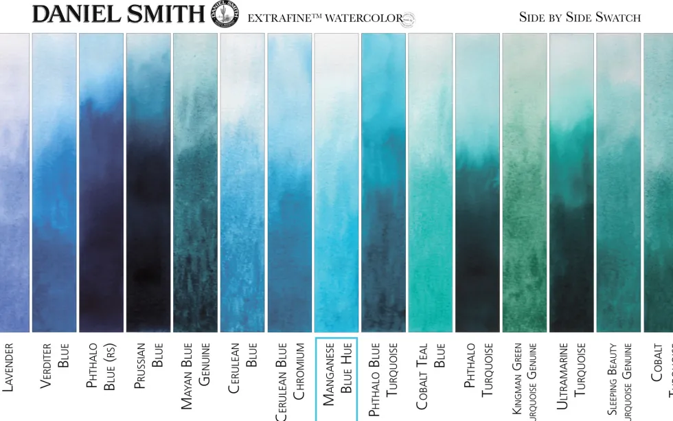 Farba akwarelowa Extra Fine - Daniel Smith - Manganese Blue Hue, 15 ml